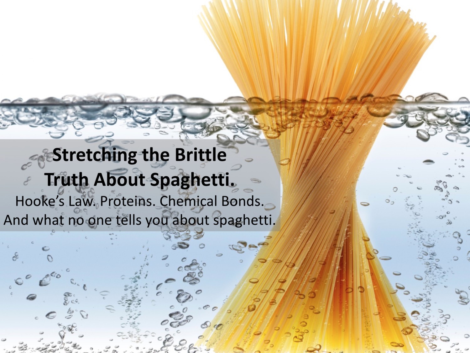 How dry and brittle spaghetti becomes ductile and flexible